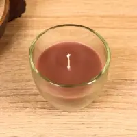 Свеча ароматическая в стакане "SCENTED CANDLE" 100 гр, сидр+шалфей