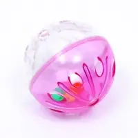 Шарик для кошек "Веселая семейка" с пластиковыми шариками внутри, 4,2 см, фасовка 40 шт