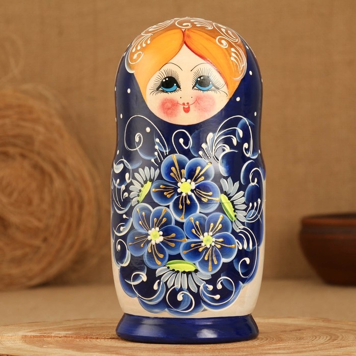 Матрёшка 7-ми кукольная "Зина"  , 23-25см, ручная роспись.
