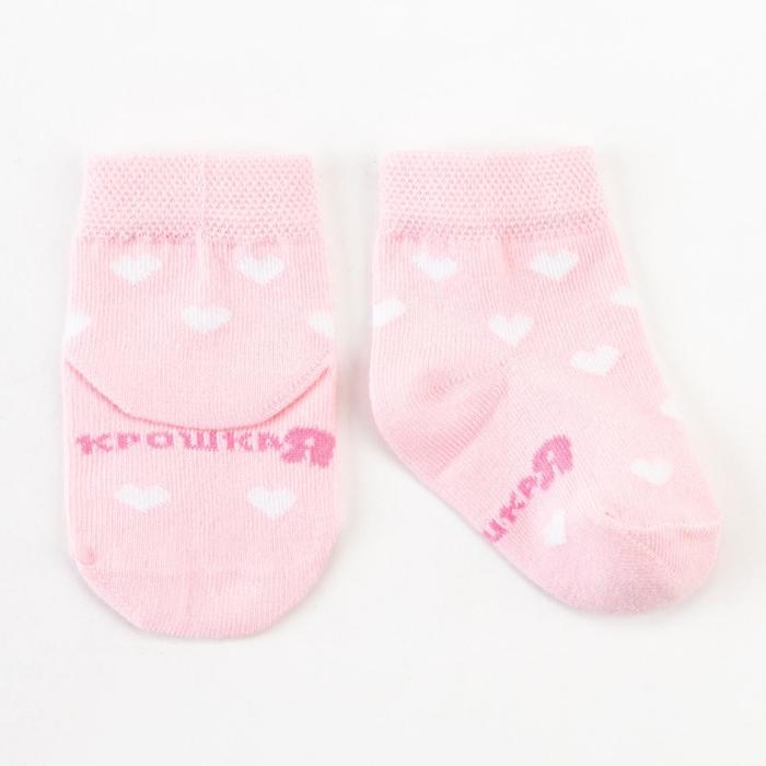 Набор носков Крошка Я &laquo;Зайчонок&raquo;, 2 пары, 6-8 см