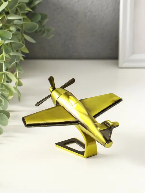 Сувенир металл "Самолёт" 12,2х14х6,5 см
