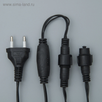 Гирлянда &laquo;Сеть&raquo; 2 х 1.5 м , IP44, УМС, тёмная нить, 192 LED, свечение мульти, 220 В