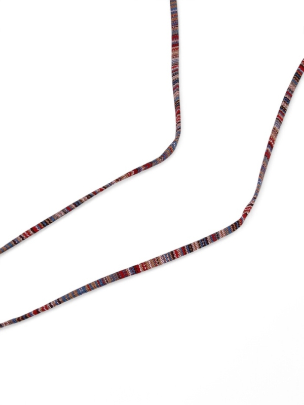 Шнурок для очков на шею 70 см, красный с узором