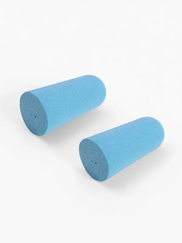 Беруши в пласт футл (ПУ) 2,5*1см (наб 10пар цена за наб) голубой накл ОТ