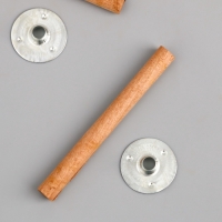 Фитиль для свечи дерево с металлическим держателем круглый набор 2 шт 0,6х6,5 см Фитиль для свечи дерево с металлическим держателем круглый набор 2 шт 0,6х6,5 см