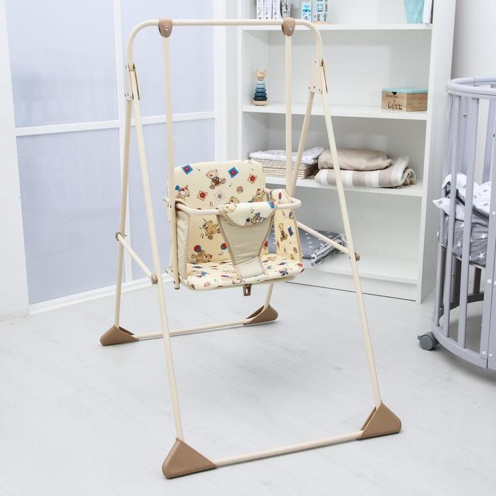 Качели детские напольные «Ветерок», бежевые рисунок МИКС Качели детские напольные «Ветерок», бежевые рисунок МИКС