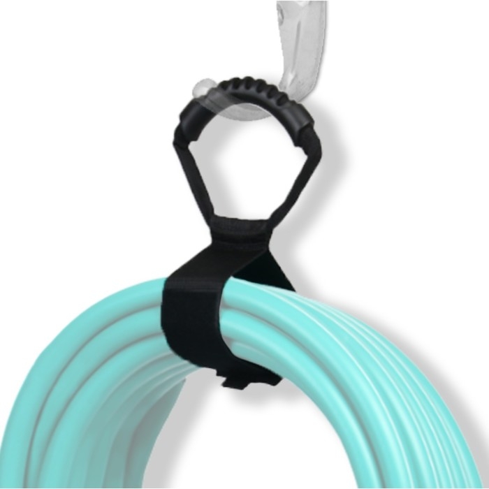 Держатель для шланга, размер S, на липучке, чёрный , Greengo Держатель для шланга, размер S, на липучке, чёрный , Greengo