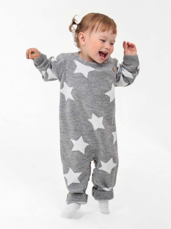 Комбинезон вязаный Крошка Я Комбинезон вязаный Крошка Я "Звезды" рост 80-86 см