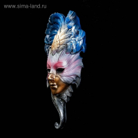 Венецианская маска "Сова" золото, 28см МИКС