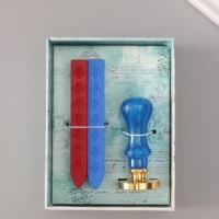 Сургучный набор "Маяк" печать, ручка, сургуч 12,5х10х3,6 см