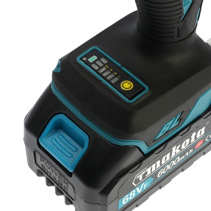 Дрель-шуруповерт BIYOTI BYT-CED05, бесщеточная, ударная, 20 В, 2х4 Ач, 90 Нм, кейс