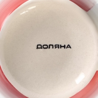 Кружка керамическая Доляна &laquo;Морской мир&raquo;, 360 мл, цвет красный