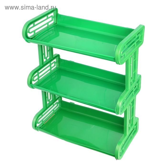 Полка навесная 3-х ярусная, 32&times;17.2&times;42 см, МИКС