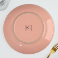 Тарелка керамическая &laquo;Зайка&raquo;, 25.5 см, цвет медный