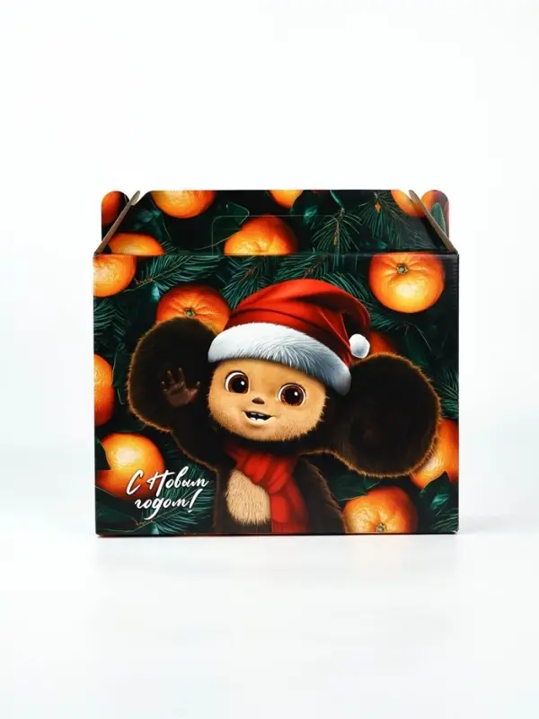 Коробка подарочная "Яркого года!", Чебурашка, 33,7 х 27,7 х 7,9 см