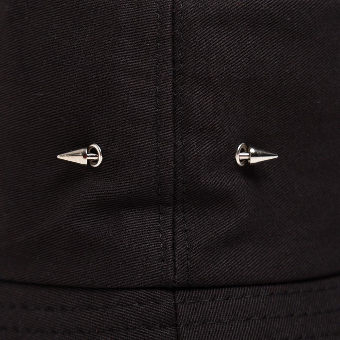 Панама MINAKU с кольцами, цвет чёрный, размер 56-58