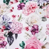 Бумага упаковочная глянцевая двусторонняя &laquo;Букет&raquo;, 100&times;70 см