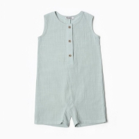 Комбинезон детский без рукавов MINAKU, цвет серо-зеленый, рост 62-68 см