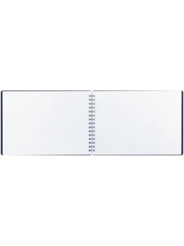 Блокнот А5 60л на гребне BG обл пластик, тисн фольг, синий