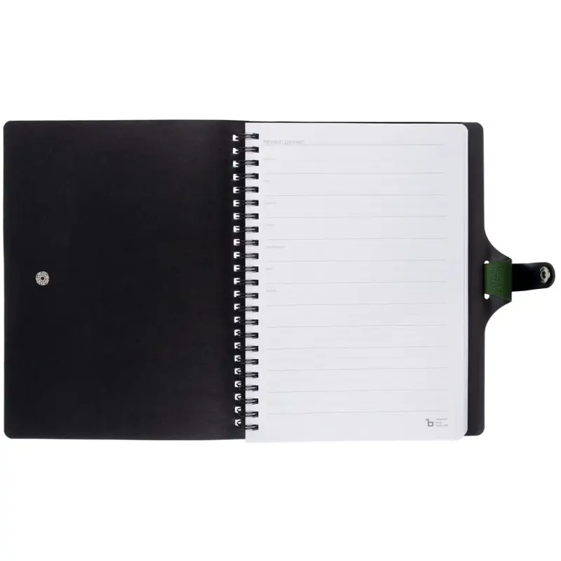 Ежедневник Strep Front на заказ, недатированный, зеленый