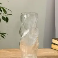 Ваза стекло настольная "Венди" 29х12х10 см, прозрачный