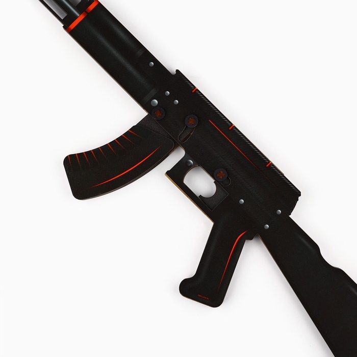 Деревянное оружие, детское сувенирное &laquo;Карбон&raquo;, автомат, 72,3 х 17,7 см