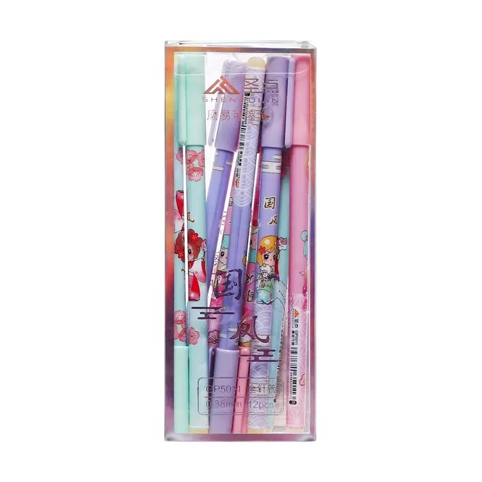 Ручка гелевая 0.35 мм, синий, корпус МИКС, со стираемыми чернилами &laquo;Девочка/Зайка&raquo;