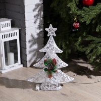 Светодиодная фигура «Ёлка» 37 × 50 × 10 см, металл, текстиль, 220 В, свечение мульти Светодиодная фигура «Ёлка» 37 × 50 × 10 см, металл, текстиль, 220 В, свечение мульти