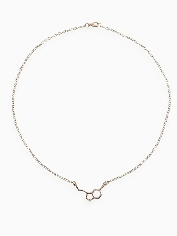 Кулон на цепочке &laquo;Молекула 02&raquo;, цвет золото