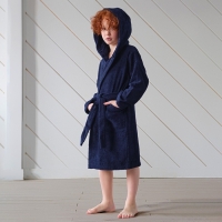 Халат махровый детский "Любимый сыночек" р-р 32 (110-116 см), синий Халат махровый детский "Любимый сыночек" р-р 32 (110-116 см), синий