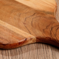 Доска разделочная прямоугольная "Крабы" дерево манго 41х18 см