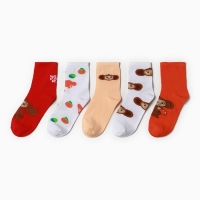 Набор детских носков KAFTAN Чебурашка 5 пар, р-р 14-16 см Набор детских носков KAFTAN Чебурашка 5 пар, р-р 14-16 см