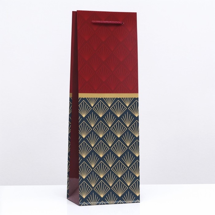 Пакет подарочный "Строгий стиль" 12 х 36 х 8,5 см
