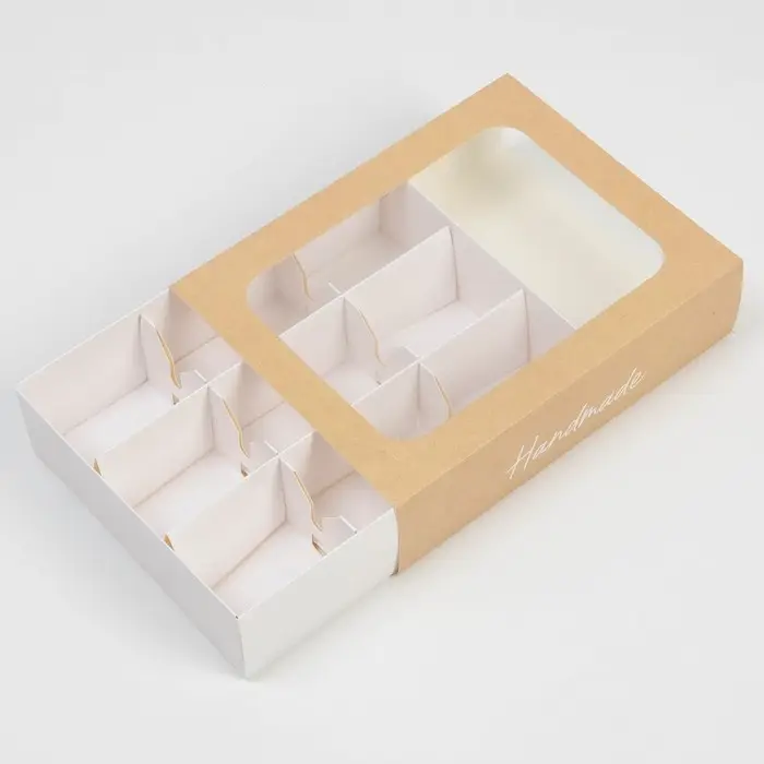 Коробка под 9 конфет, кондитерская упаковка &laquo;Happiness&raquo;, 15.2 х 20 х 5 см