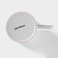 Кружка керамическая под сублимацию Доляна &laquo;Лав стори&raquo;, 320 мл, цвет белый