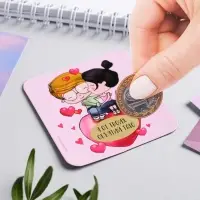 Магнит на холодильник со скретч слоем &laquo;Парочка&raquo;, 7 х 7 см