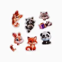 Новогодний набор Макси-пазлы, 5 пазлов, 10 деталей, Крошка Я