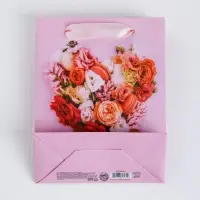 Пакет подарочный ламинированный, упаковка, &laquo;Цветочные радости&raquo;, S 12 х 15 х 5.5 см