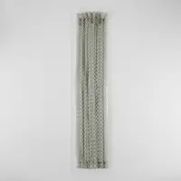 Молния &laquo;Спираль&raquo;, №3, неразъёмная, ажурная, замок автомат, 50 см, серая