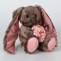 Мягкая игрушка &laquo;Li с цветами&raquo;, заяц, 25 см