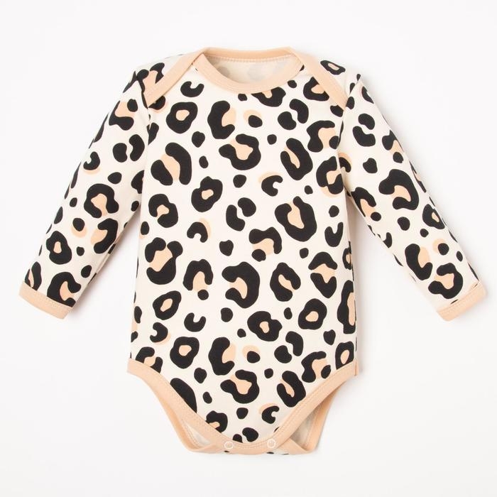 Боди с длинным рукавом Крошка Я «Леопард», рост 68-74 см Боди с длинным рукавом Крошка Я «Леопард», рост 68-74 см