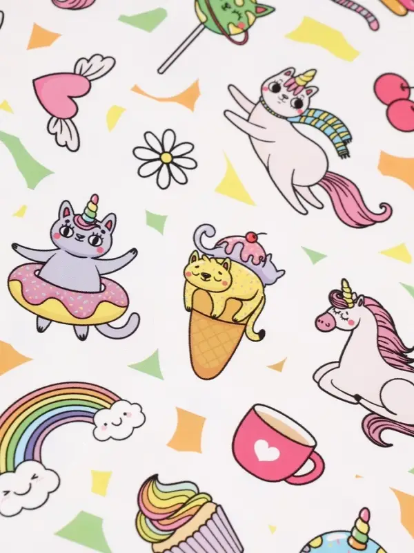 Наклейки альбом &laquo;Кавайные коты&raquo;, 100 стикеров, 8 стр.