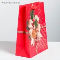 Пакет подарочный новогодний ламинированный &laquo;Волшебные мечты&raquo;, MS 18 x 23 х 8 см