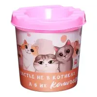 Стакан - непроливайка для рисования Calligrata, 210 мл с рисунком, МИКС