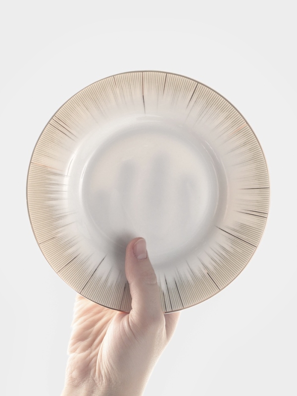 Чайная пара WY Golden rays, 220 мл, фарфор, белая