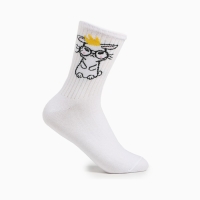 Носки женские "Зайка", цвет белый, размер 23-25 Носки женские "Зайка", цвет белый, размер 23-25