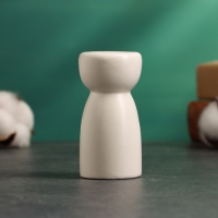 Подсвечник "Лунд" белый глянец, 4х4х8см Подсвечник "Лунд" белый глянец, 4х4х8см