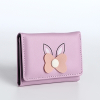 Кошелёк детский на кнопке, цвет сиреневый