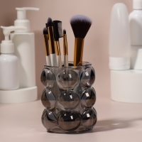 Подставка для хранения косметических принадлежностей &laquo;Bubble&raquo;, 10&times;8 см, чёрная