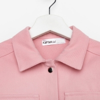 Рубашка для девочки джинсовая KAFTAN, размер 34 (122-128 см), цвет розовый Рубашка для девочки джинсовая KAFTAN, размер 34 (122-128 см), цвет розовый